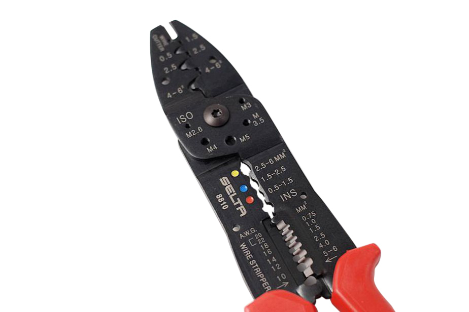 Selta Taiwan 10"/250mm 8 Way Wire Cutter Crimping Stripper Shearing Spark Plug Pliers