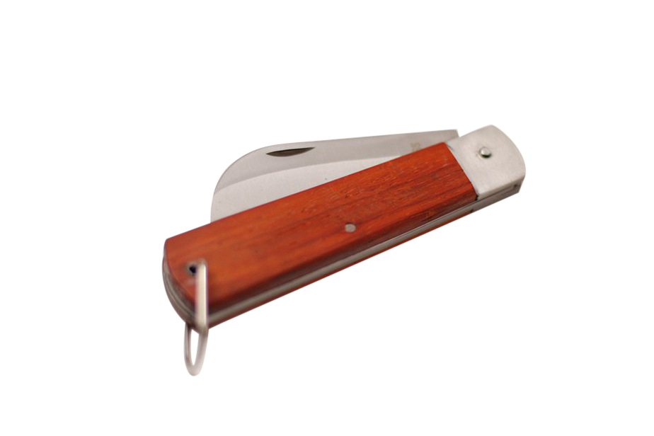 Stainless Steel Electrician Folding Cable Knife Wire Cut Curved Hawk Bill Blade