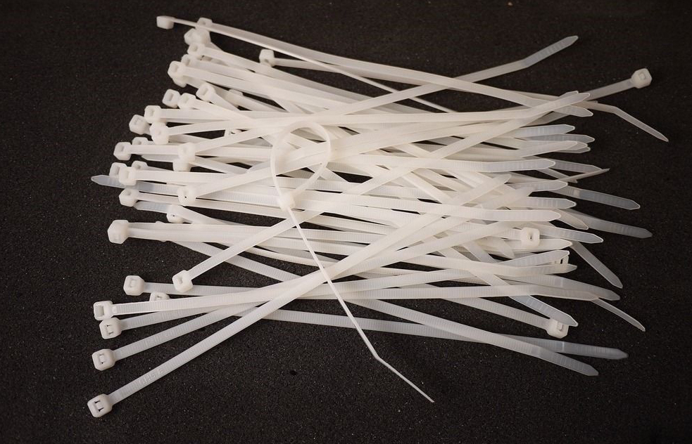 100pc-pack Milk White Nylon Cable Tie Zip Ties Strong Tensile Strength Size Option