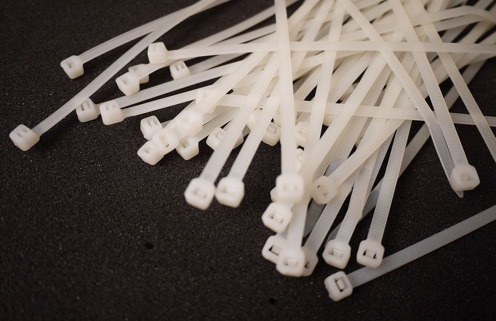 100pc-pack Milk White Nylon Cable Tie Zip Ties Strong Tensile Strength Size Option