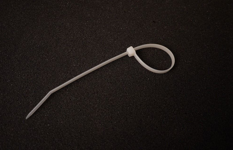 100pc-pack Milk White Nylon Cable Tie Zip Ties Strong Tensile Strength Size Option