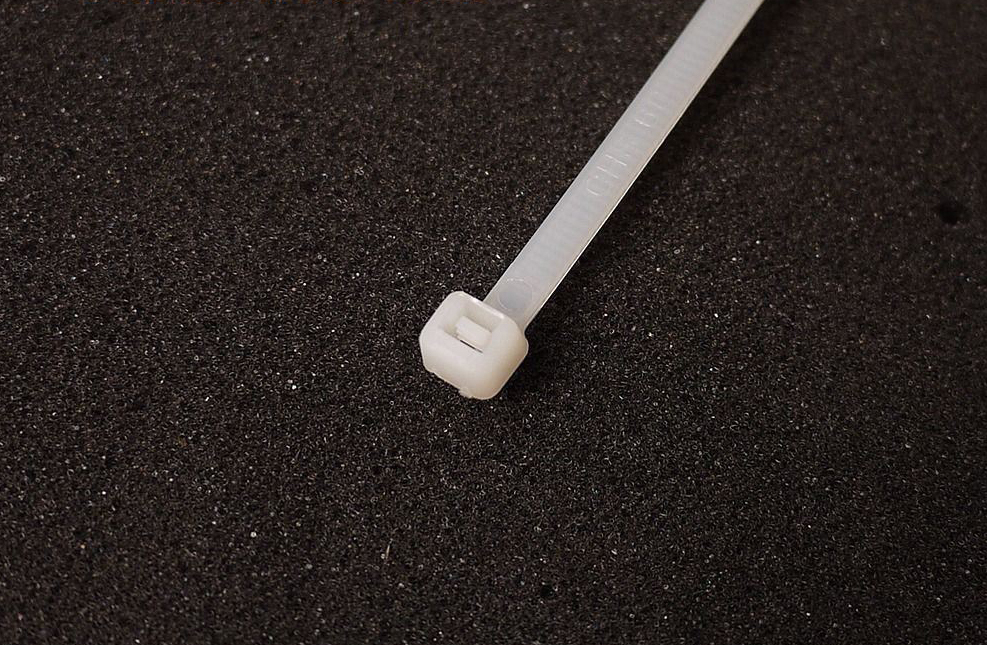 100pc-pack Milk White Nylon Cable Tie Zip Ties Strong Tensile Strength Size Option