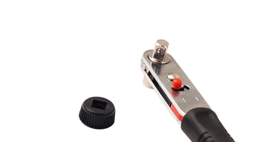 1/4" Dr Stubby 2-in-1 Reversible Ratchet Socket & Screw Driver Handle