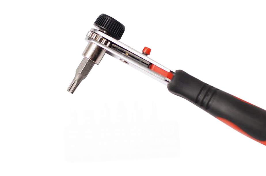 1/4" Dr Stubby 2-in-1 Reversible Ratchet Socket & Screw Driver Handle