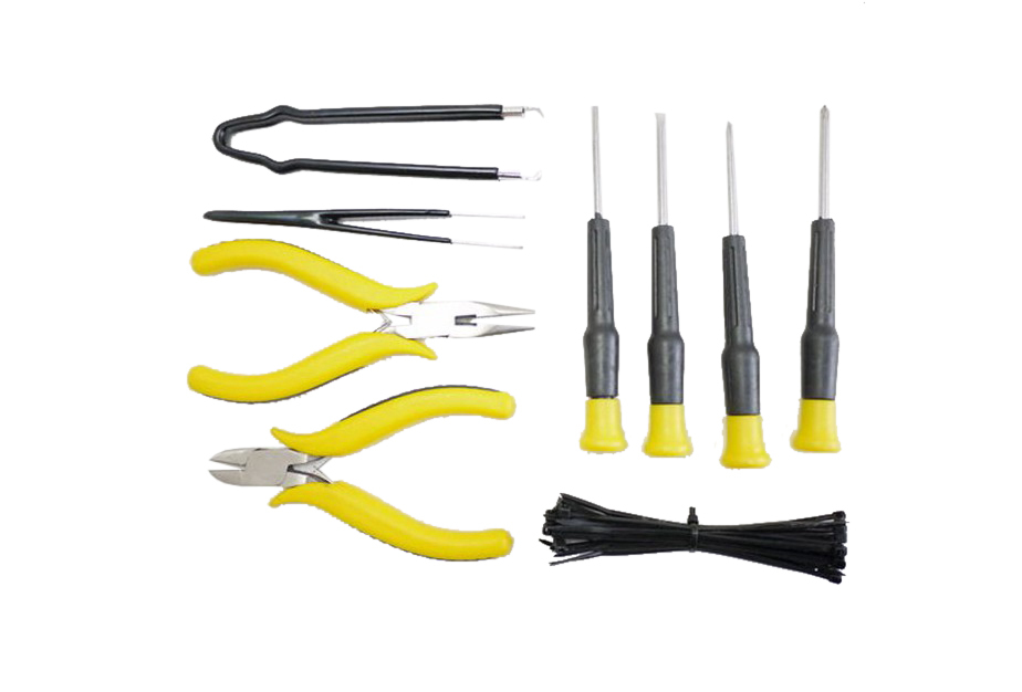 9pc Electrician Computer Repair Tool Precision Pliers Screwdriver Tweezers Tie