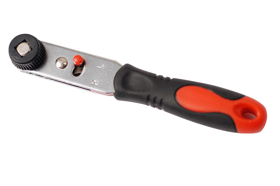 1/4" Dr Stubby 2-in-1 Reversible Ratchet Socket & Screw Driver Handle