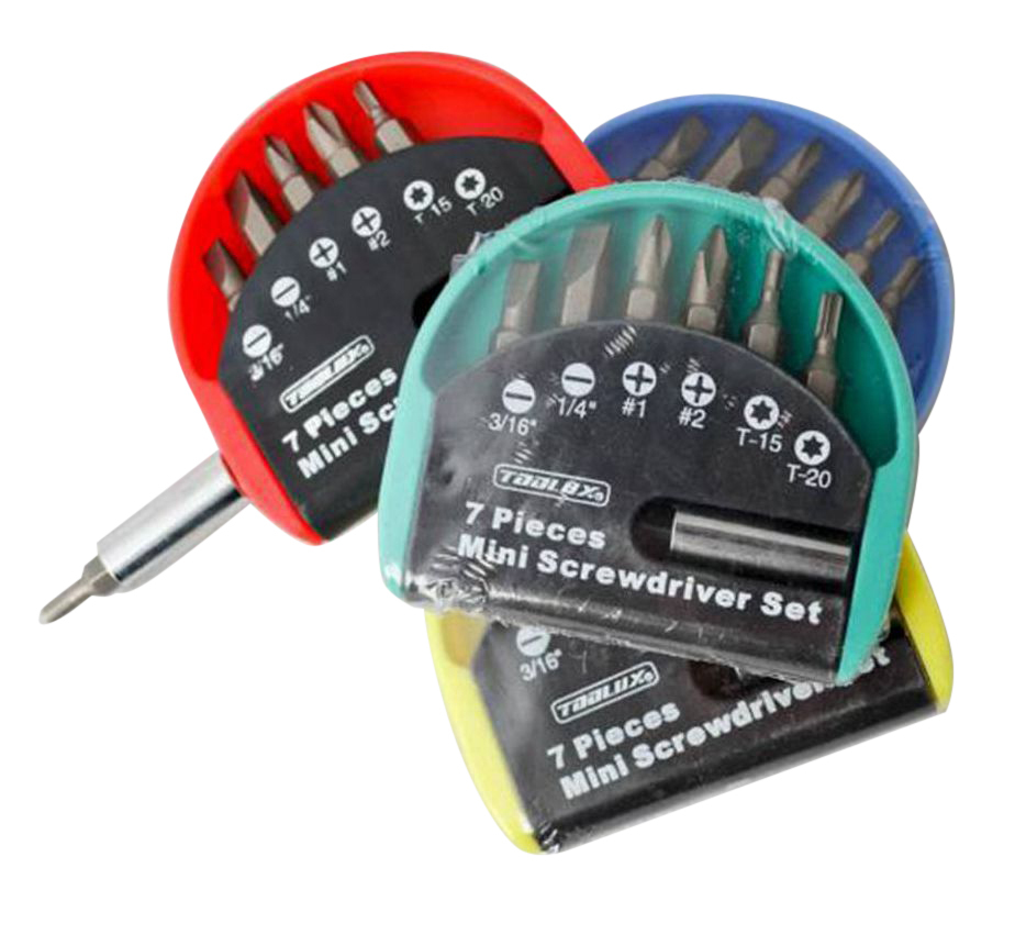 7-in-1 Screwdriver Bits:Flat Phillip Torx Bits Set with Bits Tip Holder