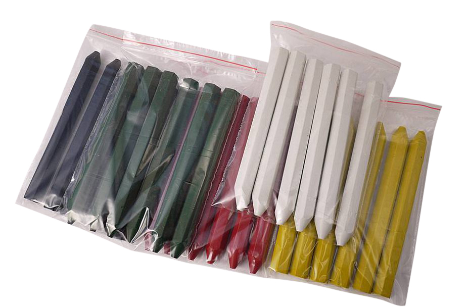 12pc-Pack 12mmx120mm Marking Lumber Crayons Layout Chalk Permanent & Waterproof German Made