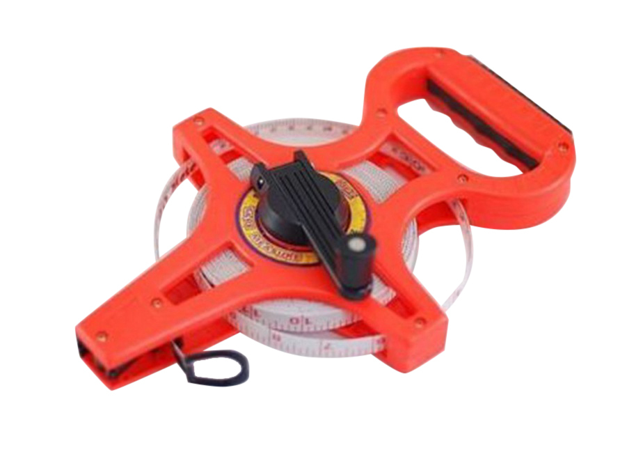 Dual Scale Open Reel Survey Measuring Tape Metric Imperial Measure 100m