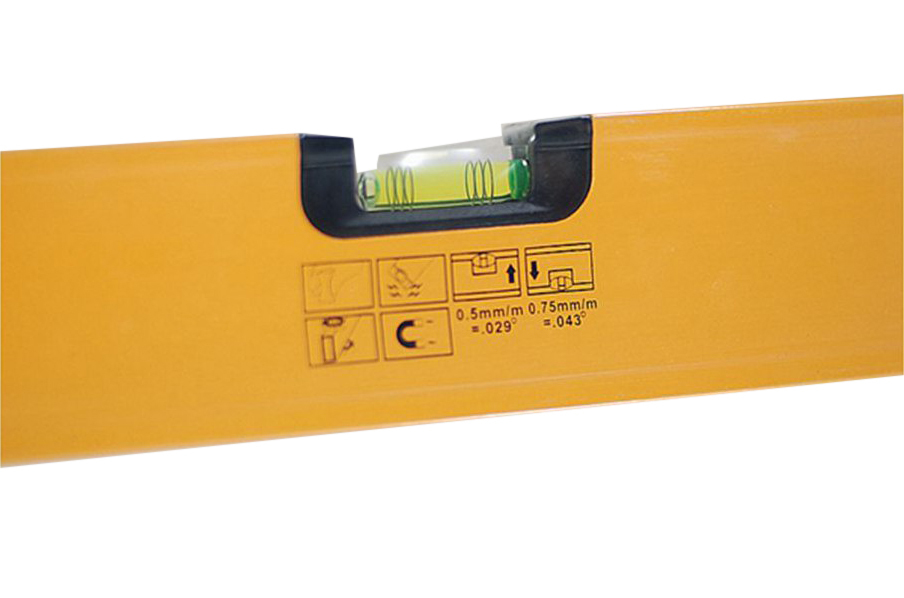 24"/60cm Heavy Duty Aluminium Precise Spirit Level Magnetic Box Beam 3 Vials Shock Resist