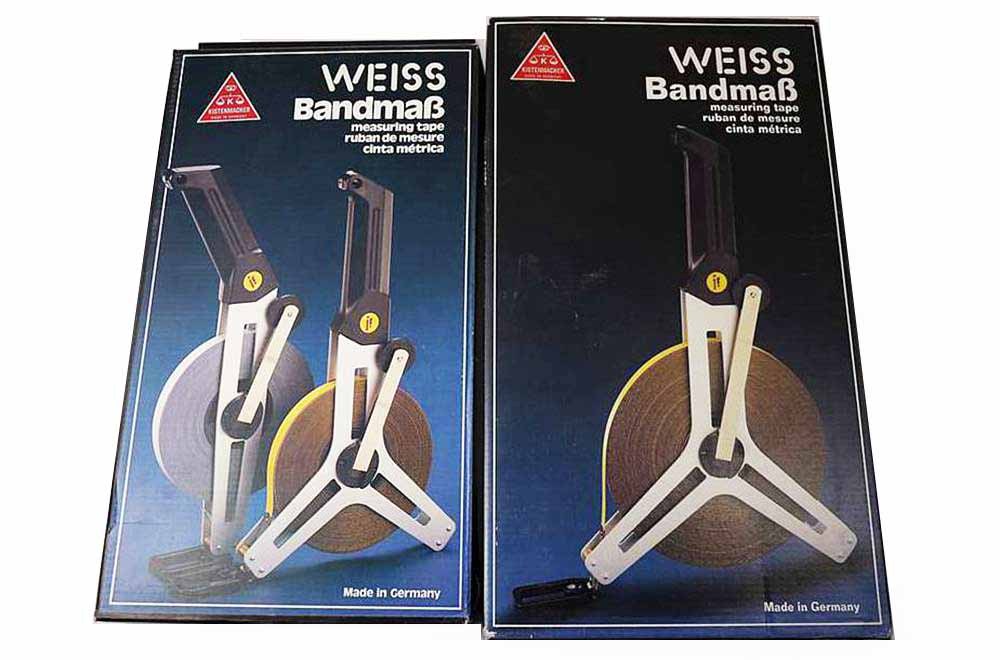 Weiss Germany Aluminium V Frame Steel Measuring Tape Measure "The Best Measure"50m/100m