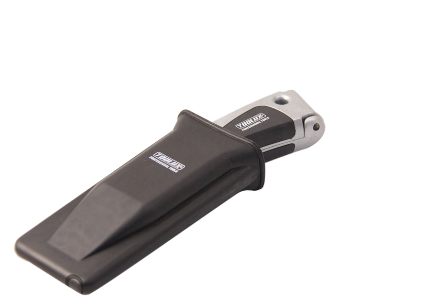Heavy Duty Utility Knife 4 Blade Zinc Body Safety Holster