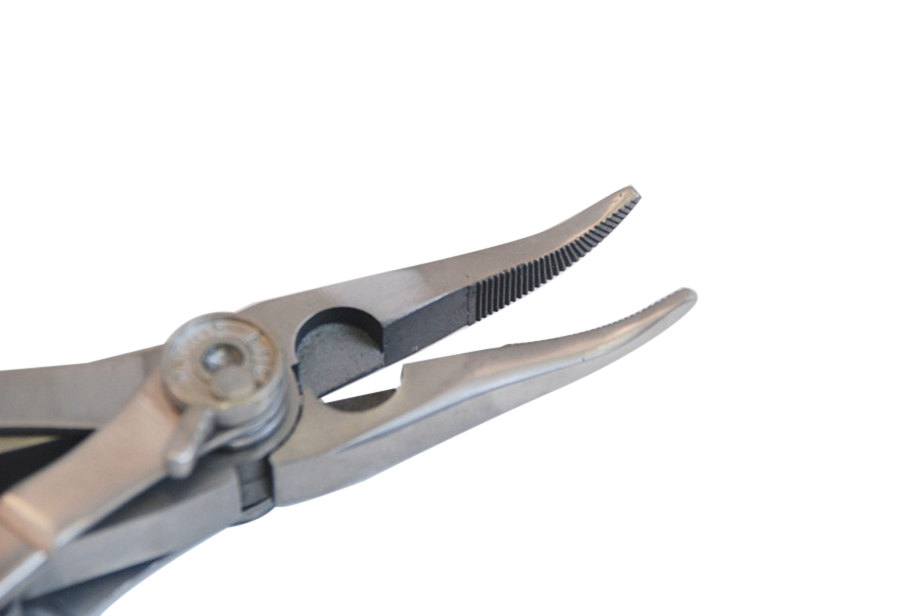 Stainless Steel Switch Double Head Bent Nose & Flat Nose Pliers With Knife Multi Tool