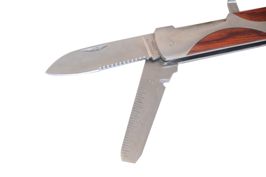 Stainless Steel Stubby Adjustable Wrench with Knife Multi Tool Set Camping Hiking