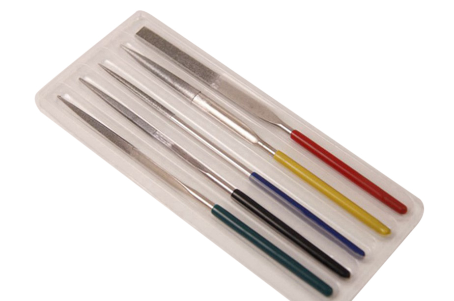 5pc 4mmx180mmL Diamond Precision Needle File for Watch Jewelers Hobby Craft