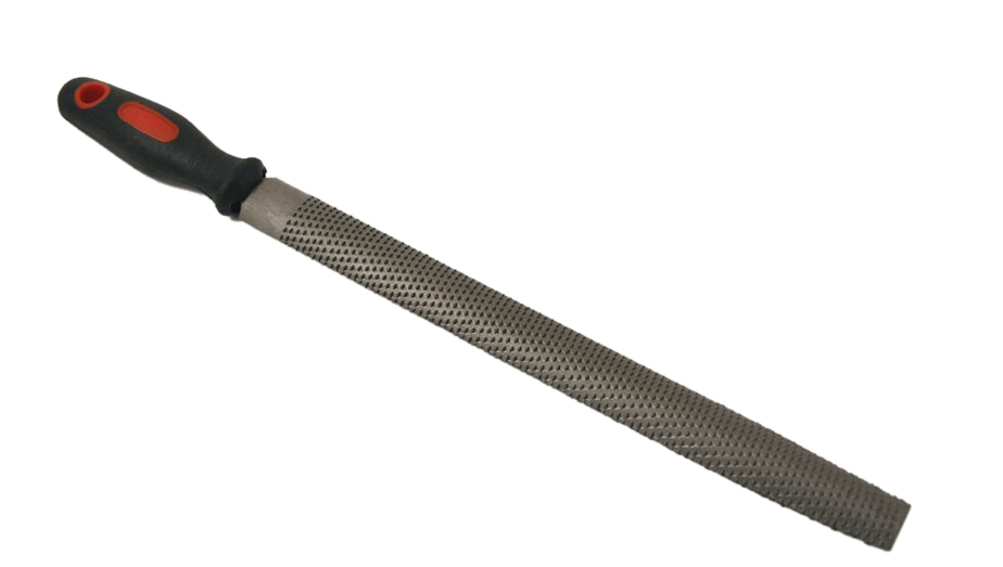 12"/300mm Woodcraft Half-Round Rasp File 16" Full Length Soft Grip Handle for Wood Working