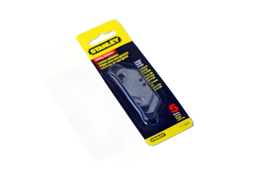 Stanley 5pc-pack Large Hook Utility Knife Blade Set Replacement Blade