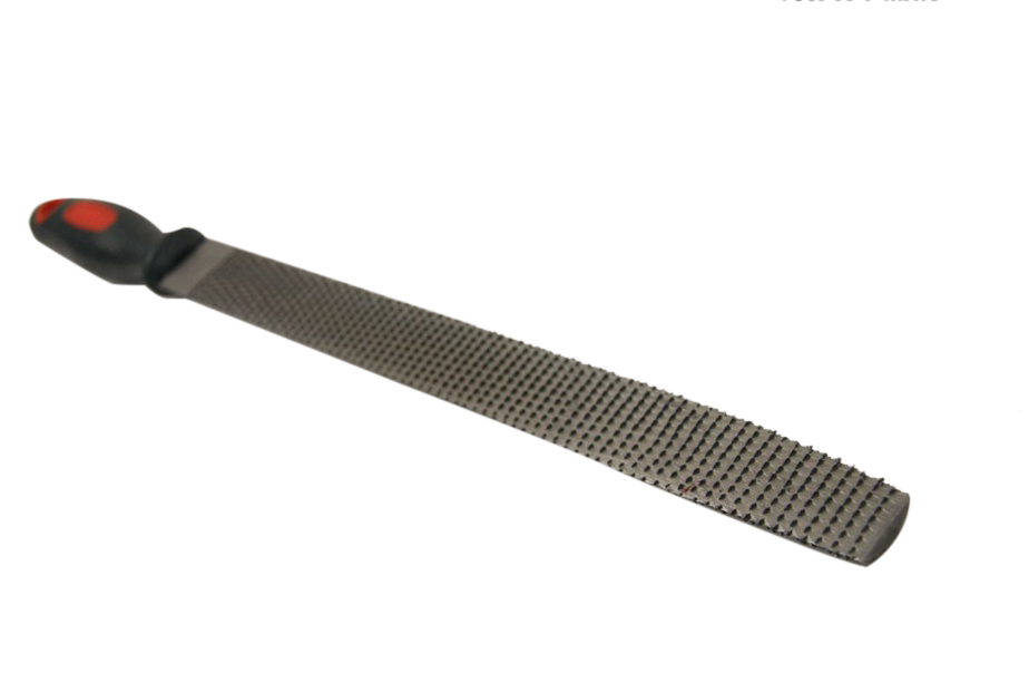 12"/300mm Woodcraft Half-Round Rasp File 16" Full Length Soft Grip Handle for Wood Working