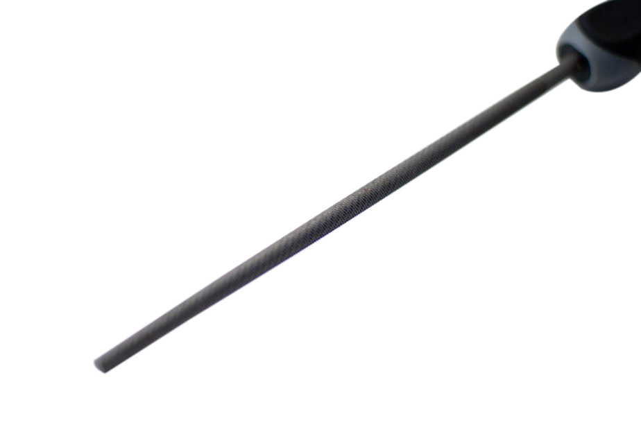 4pc Professional 8" 2nd/Medium Cut Steel File PVC Grip Handle:Flat Half Round Round Square