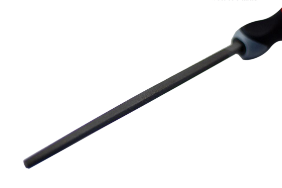 4pc Professional 8" 2nd/Medium Cut Steel File PVC Grip Handle:Flat Half Round Round Square