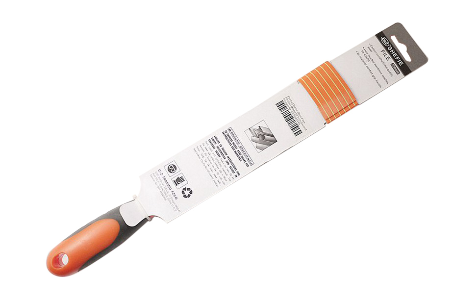 Professional 12" Medium Cut Steel File PVC Handle Option: Flat/Round/Half Round