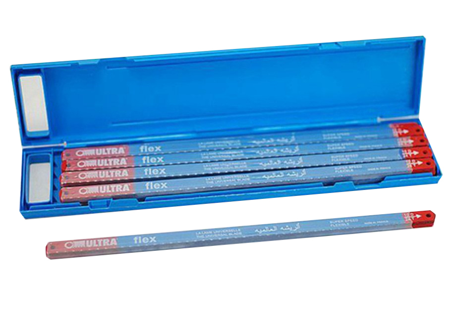 10pc-pack Ultra Flex Hacksaw Hack Saw Blade 300mm/12" x 1/2" x 24 TPI Made in France