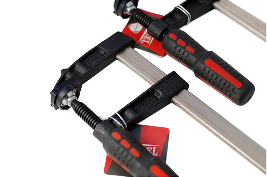 Heavy Duty F-Type Screw Bar Clamp Welding Woodwork Size & Qty Option: 50x250mm-120x600mm