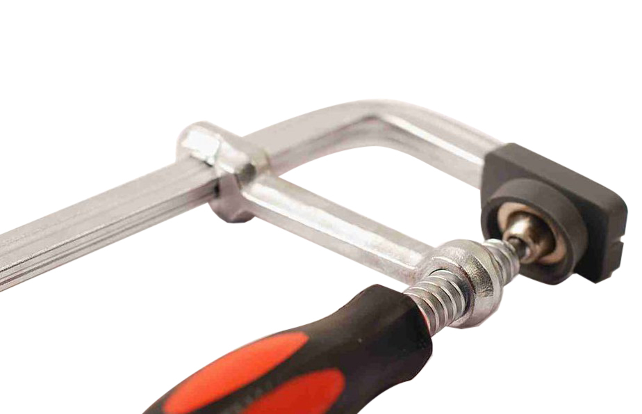 Heavy Duty One-piece-all Steel Rail F-Type Screw Bar Clamps with Plastic Pads for Protect