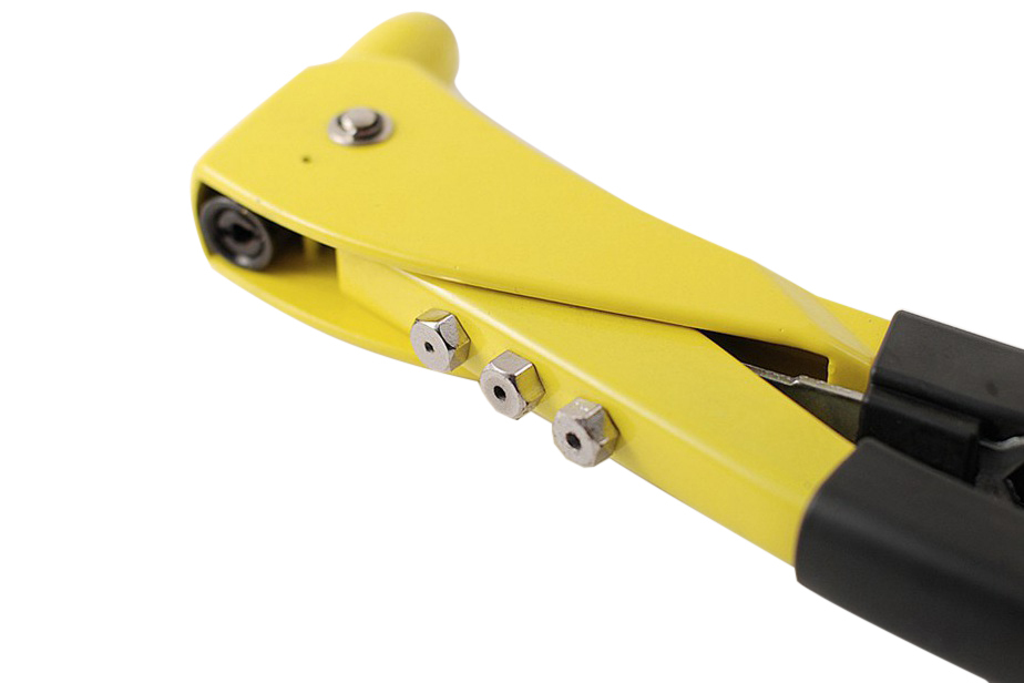 Hand Riveter Gun Rivet Pliers Fastening Tool 4 Nozzle Fit 2.4,3.2,4.0,4.8 Rivets