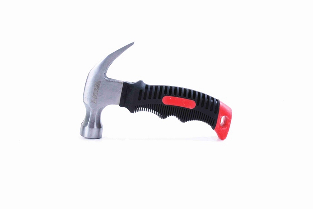 8oz Stubby Claw Hammer Shock-Absorbed Soft-grip Handle