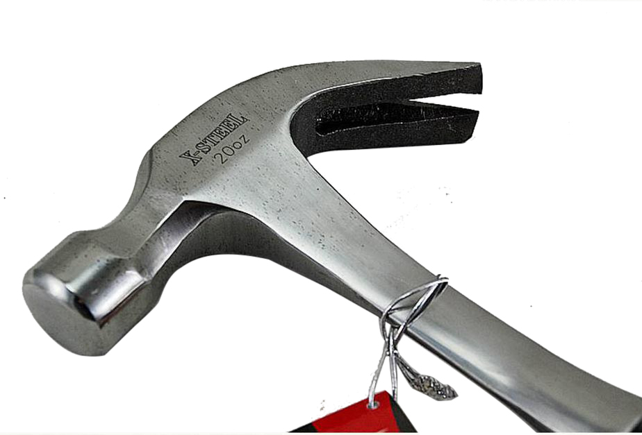Claw Hammer One-piece-all Solid Steel Resist-Shock Handle Option:16/20/24oz