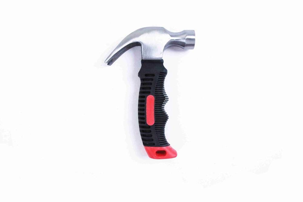 8oz Stubby Claw Hammer Shock-Absorbed Soft-grip Handle