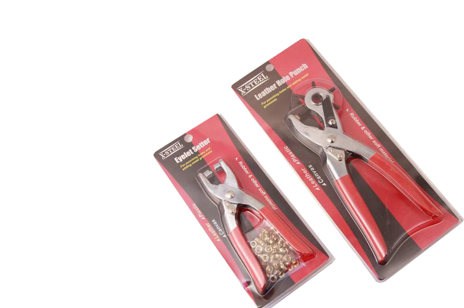 Revolving Leather Belt Card Hole Punch Plier and or Grommet Eyelet Setter