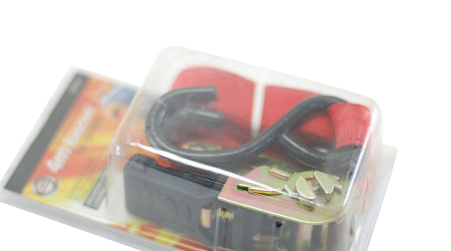 25mmx4m Ratchet Strap Tie Down 270kg Cap. Car Trailer Motorcycle Packing