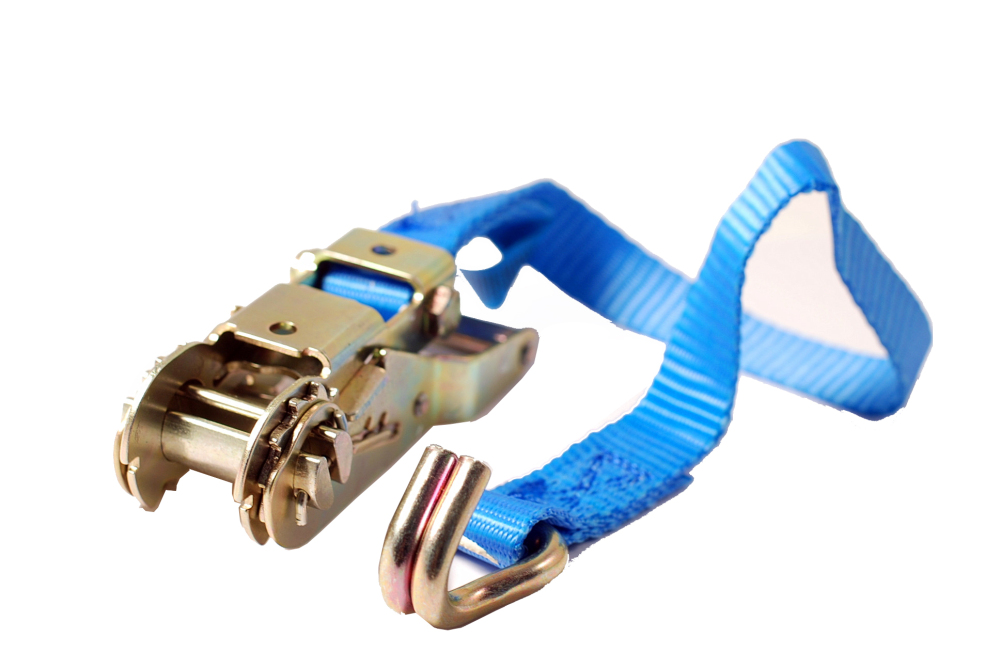 2pc-pack 750kg Boat Trailer Ratchet Buckle for 1"/25mm Tie Down Strap with 0.5m Webbing & J Hook