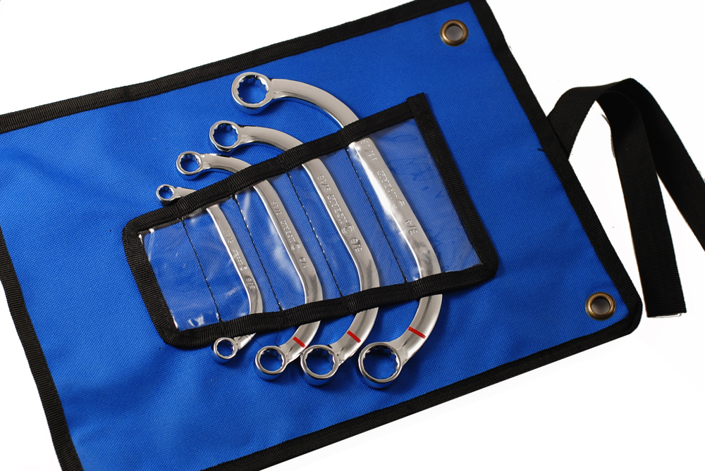 Canvas Tool Roll Pouch for Stubby/C/S-type Spanner Display & Storage