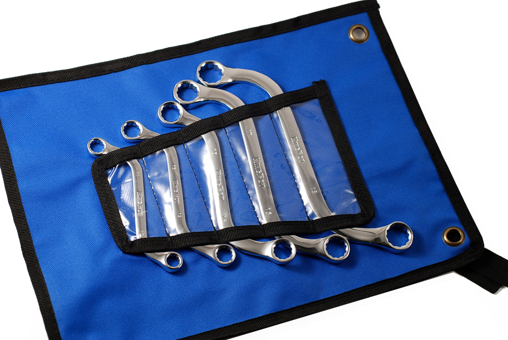 Canvas Tool Roll Pouch for Stubby/C/S-type Spanner Display & Storage