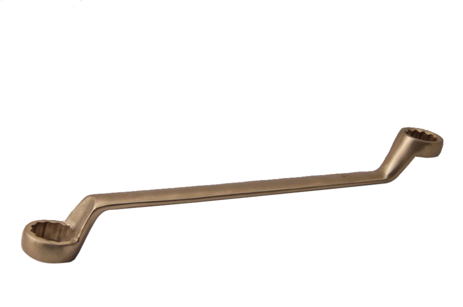 Spark Proof Non Sparking Al-Br Brass/Be-Cu Copper Double Offset Ring Spanner Wrench