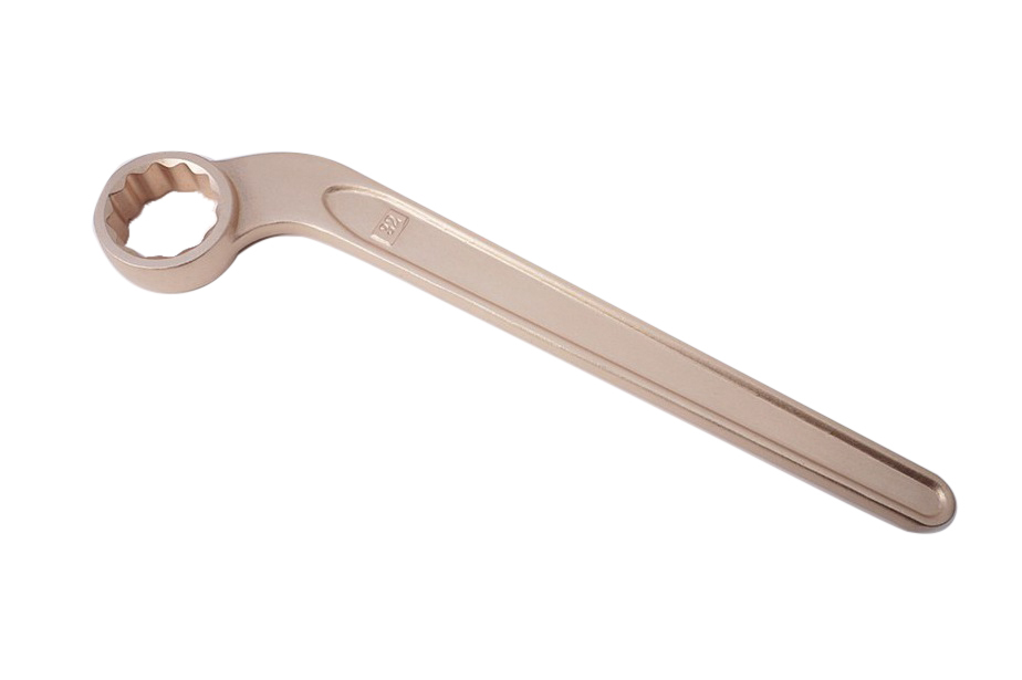 32mm Spark Proof Non Sparking Be-Cu Beryllium Copper Single Bent Head Ring Spanner