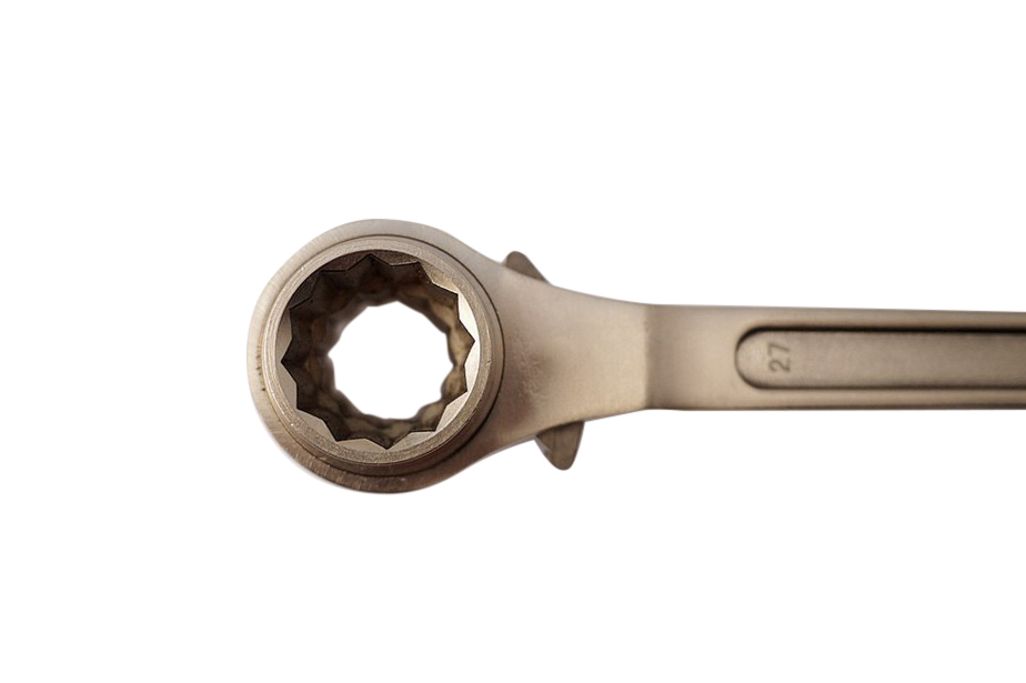 Spark Proof Non Sparking Al-Cu Brass/Be-Cu Copper Scaffold Socket Podger Ratchet Spanner Certified