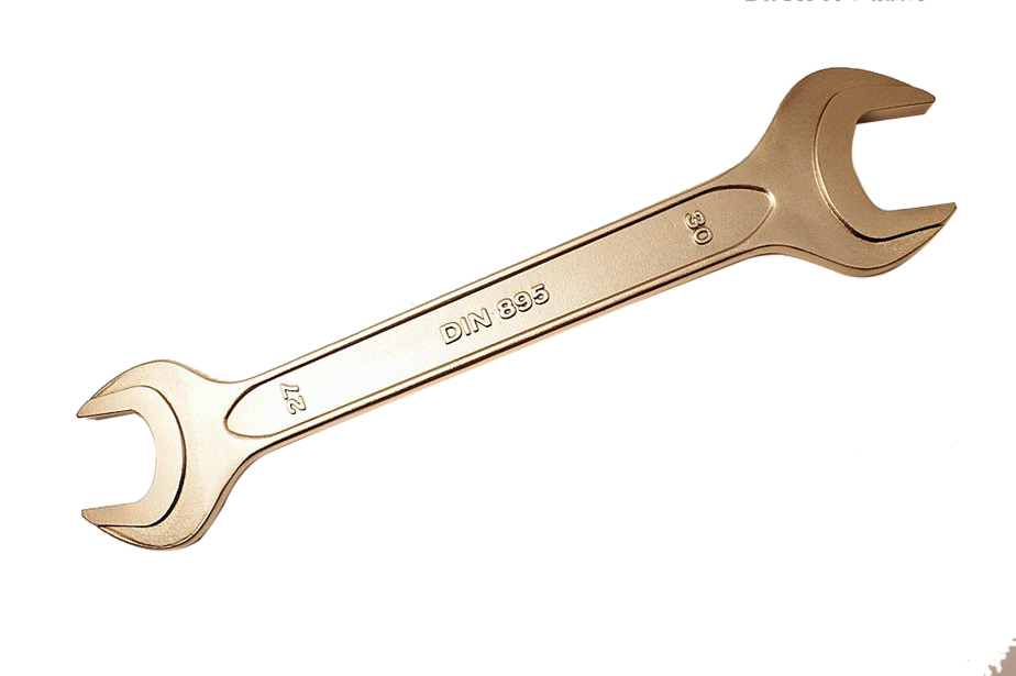 27x30mm Spark Proof Non Sparking Al-Br Brass/Be-Cu Copper Double Open End Spanner Wrench Certified
