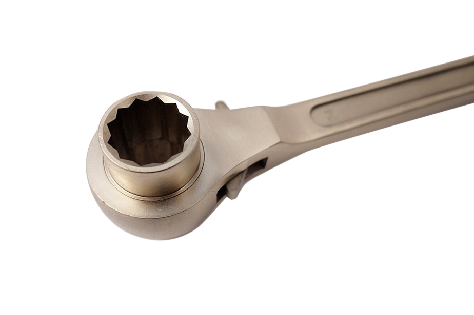Spark Proof Non Sparking Al-Cu Brass/Be-Cu Copper Scaffold Socket Podger Ratchet Spanner Certified