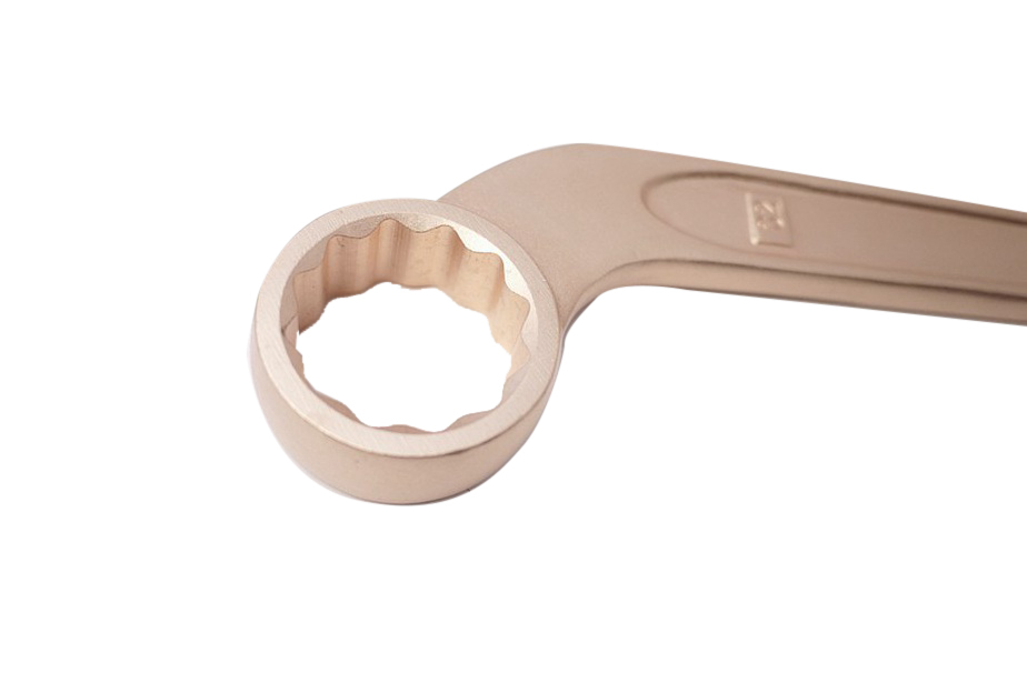 32mm Spark Proof Non Sparking Be-Cu Beryllium Copper Single Bent Head Ring Spanner