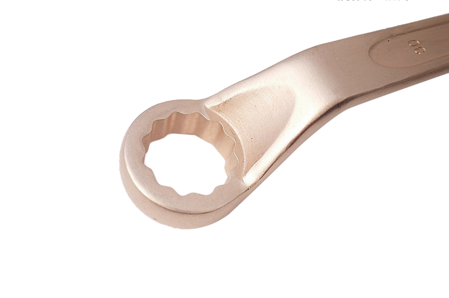 30mm Sparkproof Non Sparking Offset Podger Ring Spanner Be-Cu Copper/ Al-Cu Brass Certified