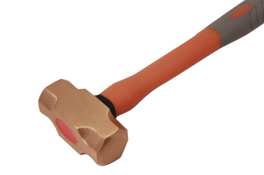 Brass Sledge Club Stoning Hammer Fiberglass Handle Non-Sparking Spark Proof