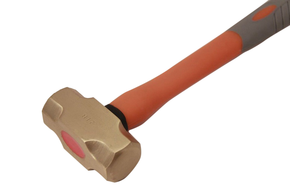 Brass Sledge Club Stoning Hammer Fiberglass Handle Non-Sparking Spark Proof
