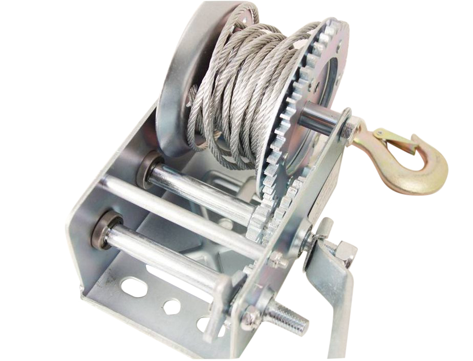 1150kg Hand Winch Boat Winch with 5mm Dia 10mtr Heavy Duty Cable For Boat Trailer 4WD