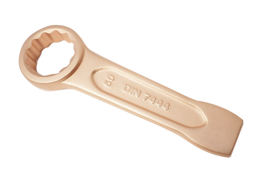 50mm Spark Proof Non Spark Be-Cu Beryllium Copper Slogging Striking Flogging Ring Spanner