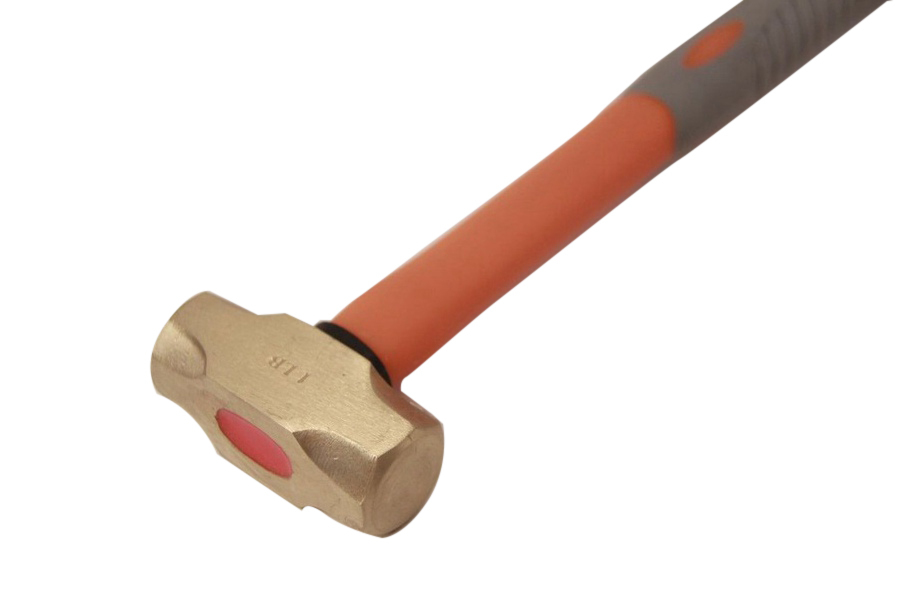 Brass Sledge Club Stoning Hammer Fiberglass Handle Non-Sparking Spark Proof