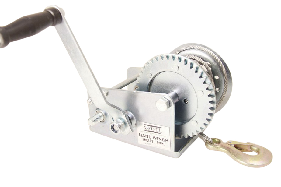 800kg Hand Winch Boat Winch with 5mm Dia 10mtr Heavy Duty Cable For Boat Trailer 4WD